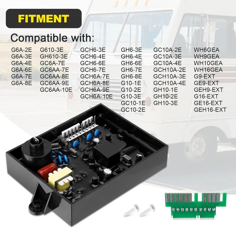 YEHERIT Upgraded 91365 RV Water Heater Ignition Control Circuit Board Compatible with Atwood Dometic GC10A-4E GC6AA-10E GCH6A-10E GCH10A-4E WH6GEA XT WH10GEA, Replace# 91346 93851 93305, Gas Electric 12VDC - Image 2